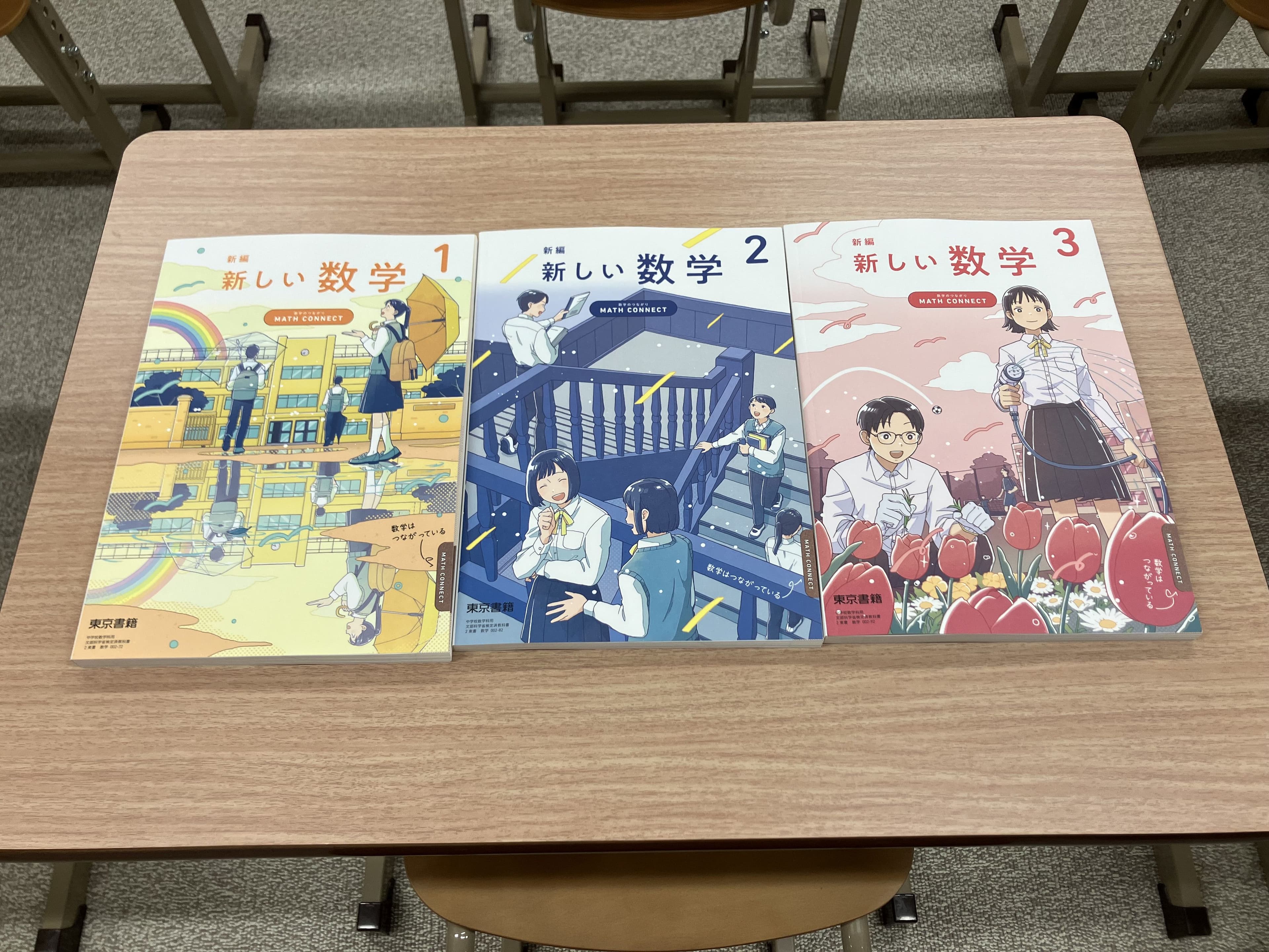 御徒町台東中学校で使用されている算数の教科書